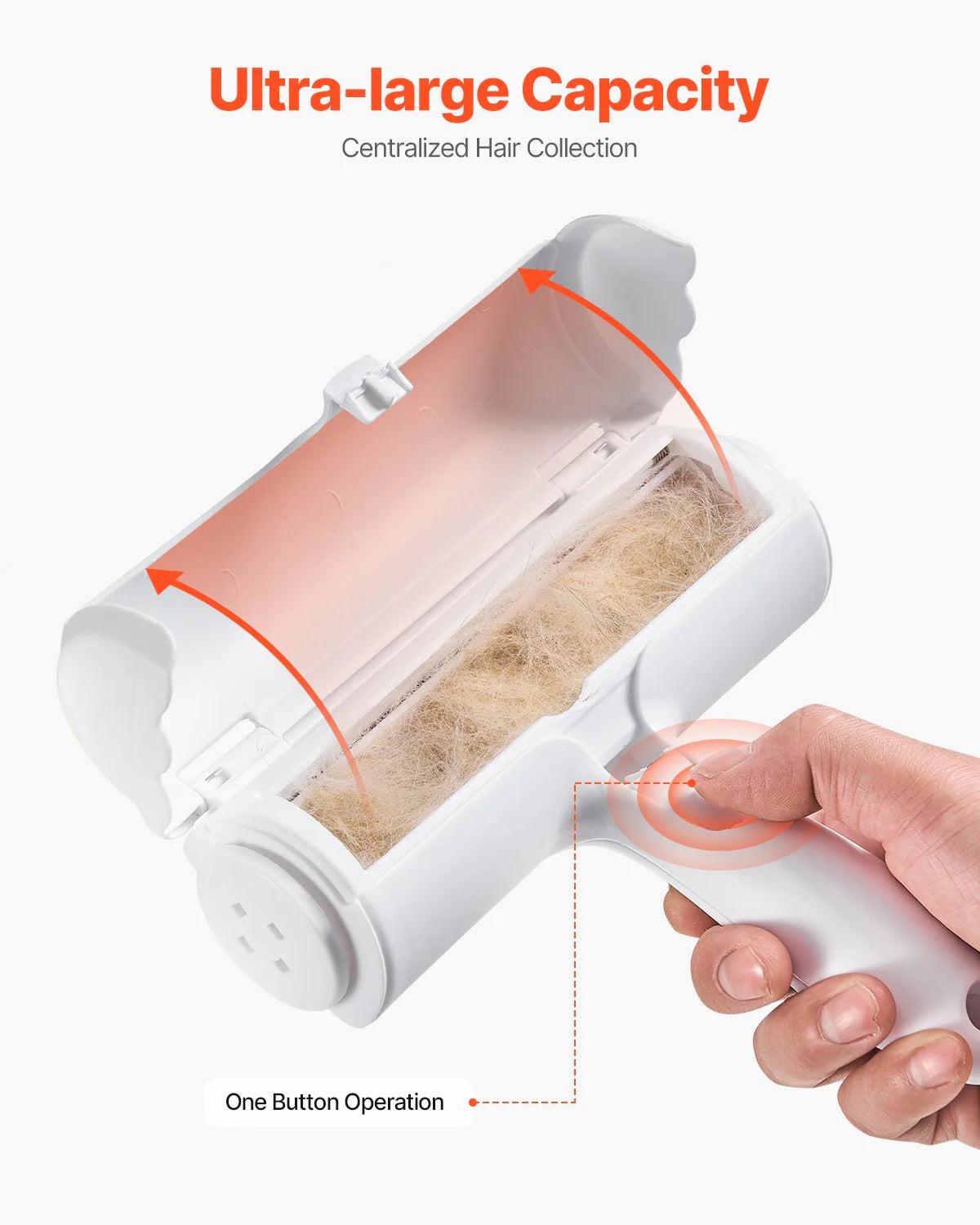 Pet Hair Remover Roller Reusable Dual-sided Lint Roller for Furniture Clothes